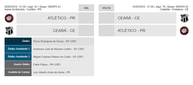 Atletico-PR x Ceara [Arbitragem - CB]